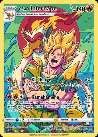 Infernape — custom anime crossover card | CaliffoCustomTCG