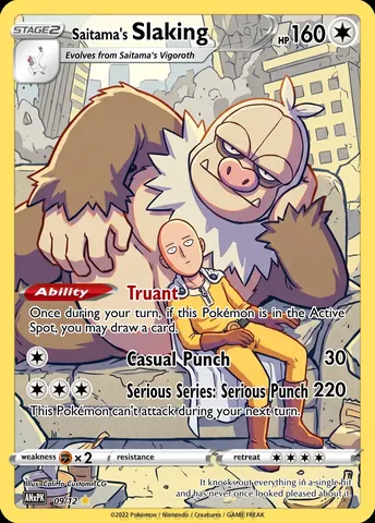 Slaking — custom anime crossover card | CaliffoCustomTCG