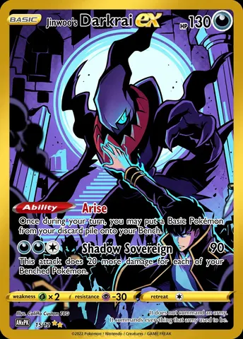 Darkrai — custom anime crossover card | CaliffoCustomTCG