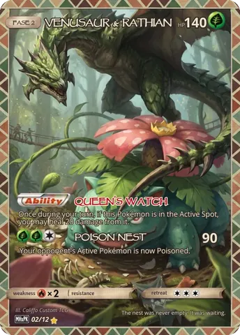 Venusaur × Rathian — custom Monster Hunter crossover card | CaliffoCustomTCG
