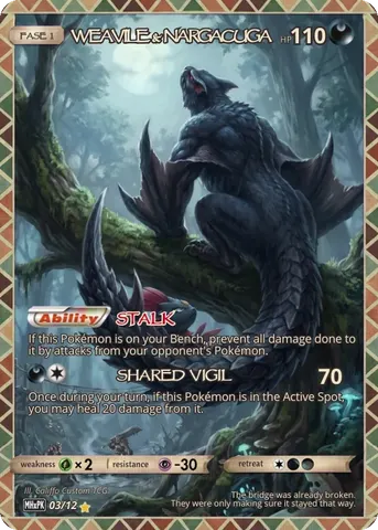 Weavile × Nargacuga — custom Monster Hunter crossover card | CaliffoCustomTCG