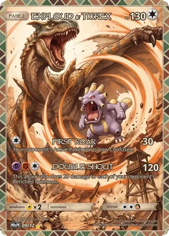 Exploud × Tigrex — custom Monster Hunter crossover card | CaliffoCustomTCG