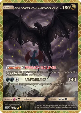 Salamence × Gore Magala — custom Monster Hunter crossover card | CaliffoCustomTCG