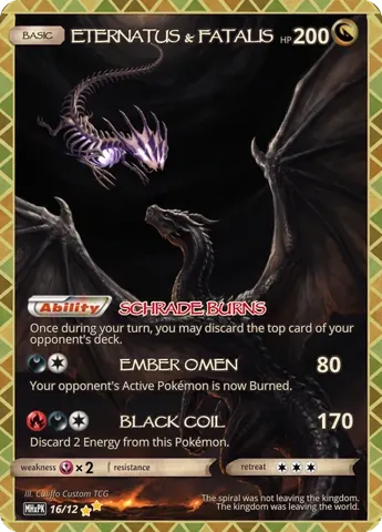 Eternatus × Fatalis — custom Monster Hunter crossover card | CaliffoCustomTCG