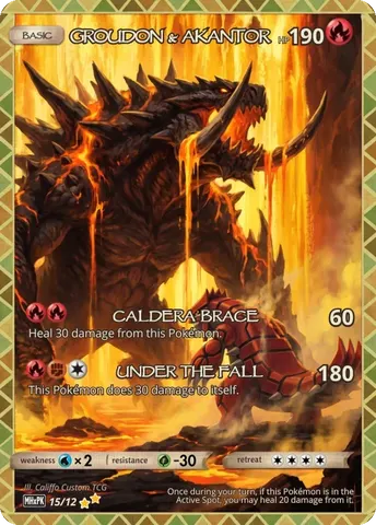 Groudon × Akantor — custom Monster Hunter crossover card | CaliffoCustomTCG