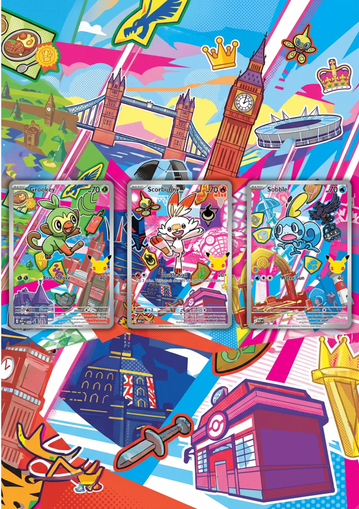 Extended art 30th Galar Set — 30th Anniversary First Partners · Frame | CaliffoCustomTCG