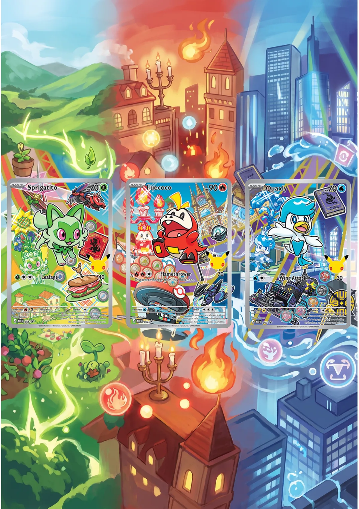 Extended art 30th Paldea Set — 30th Anniversary First Partners · Frame | CaliffoCustomTCG