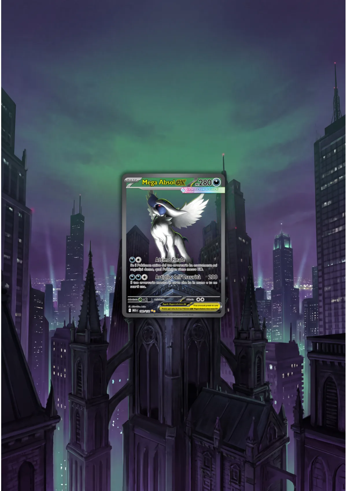 Absol — Mega Evolution framed extended art | CaliffoCustomTCG
