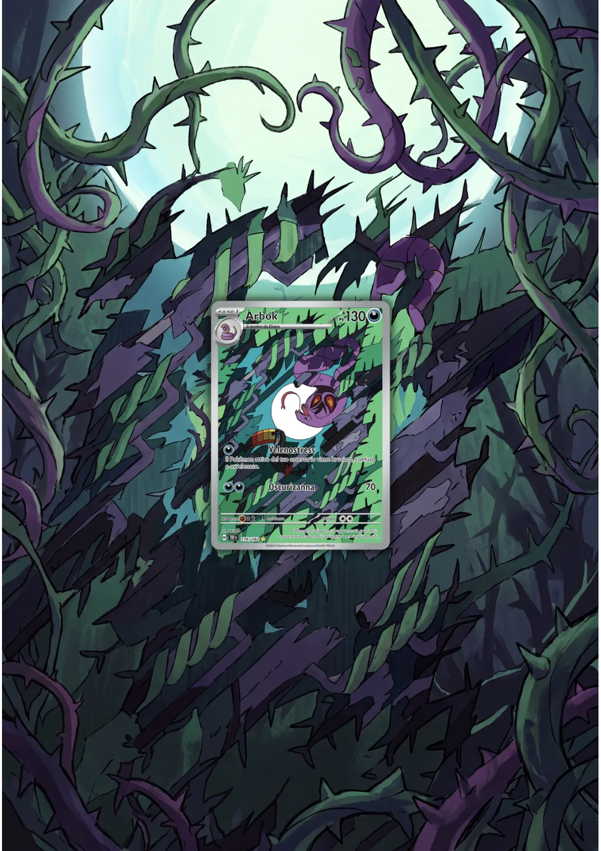 Extended art Arbok — Temporal Forces · Frame | CaliffoCustomTCG