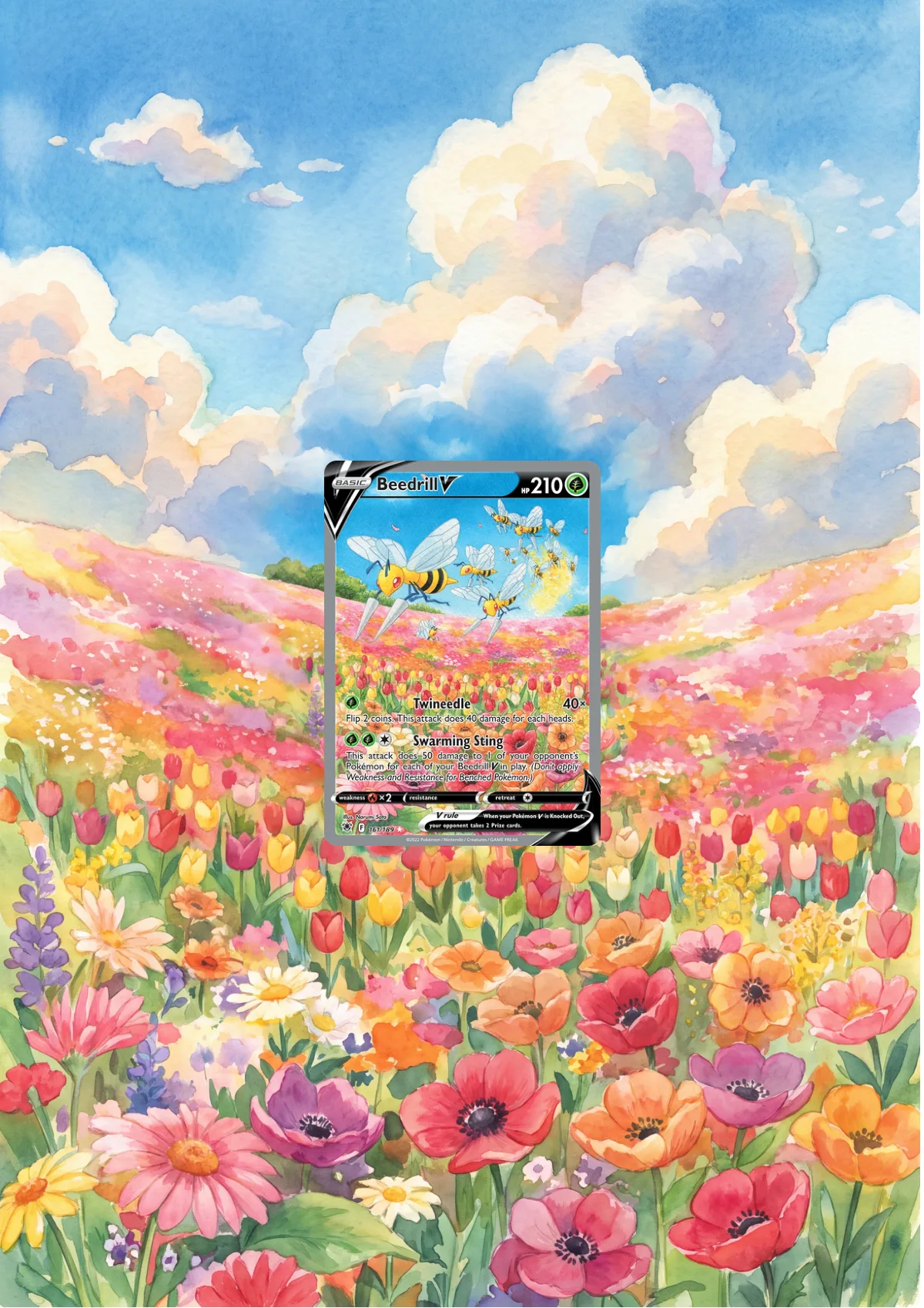 Extended art Beedrill — Astral Radiance · Frame | CaliffoCustomTCG