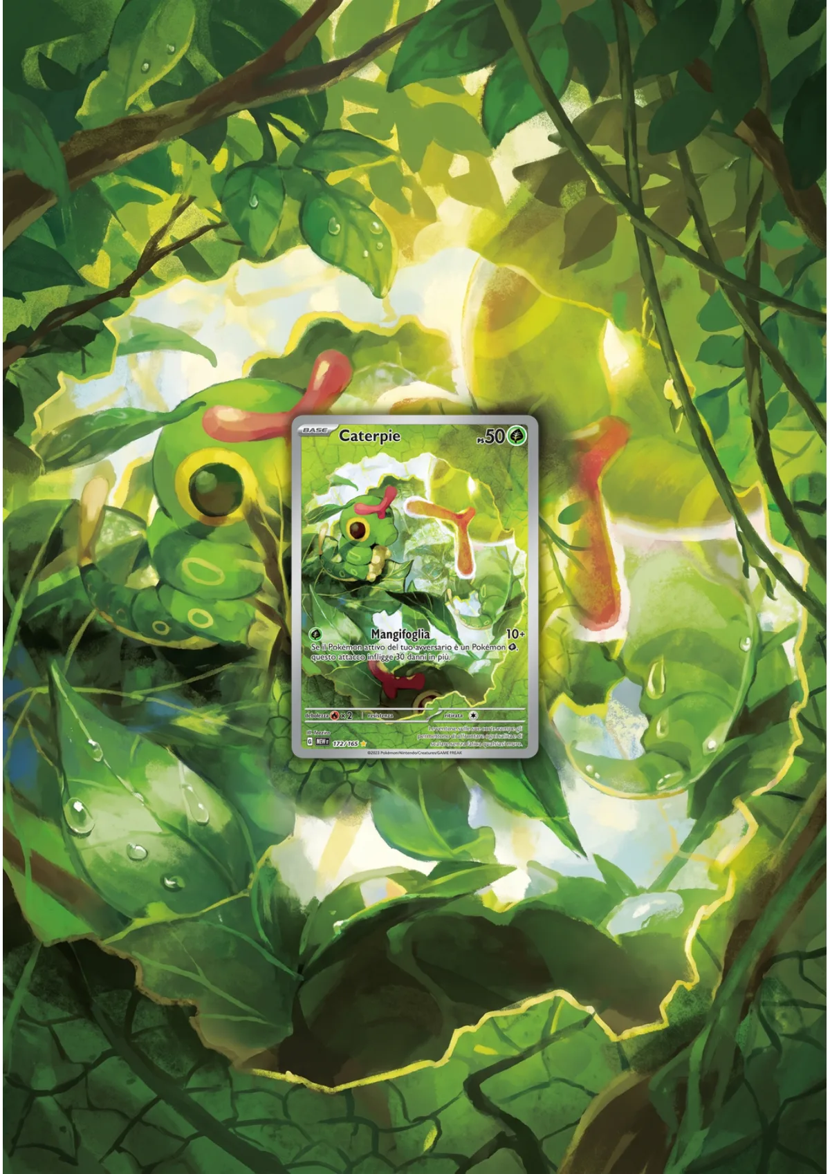 Extended art Caterpie — Pokemon 151 · Frame | CaliffoCustomTCG