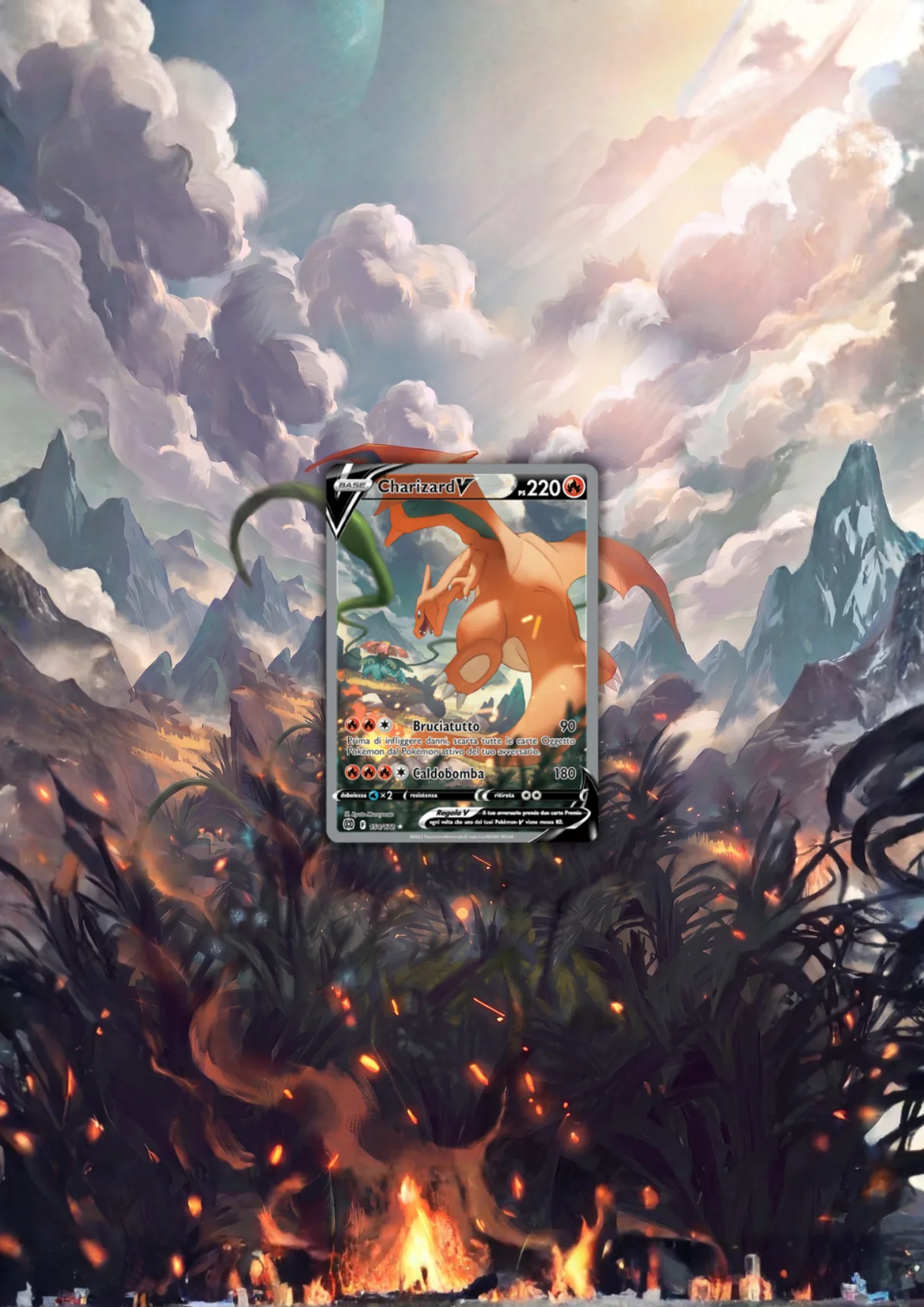 Extended art Charizard — Brilliant Stars · Frame | CaliffoCustomTCG