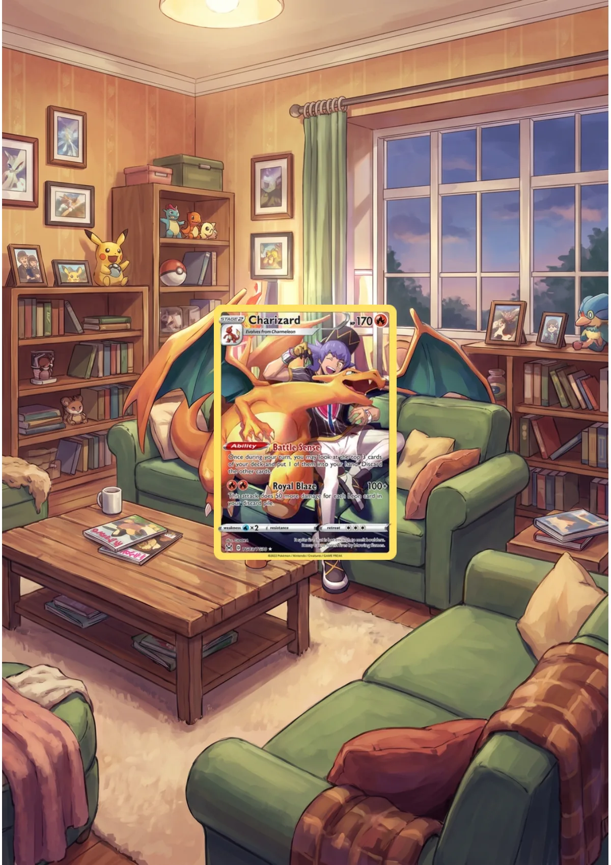 Extended art Charizard — Lost Origin · Frame | CaliffoCustomTCG