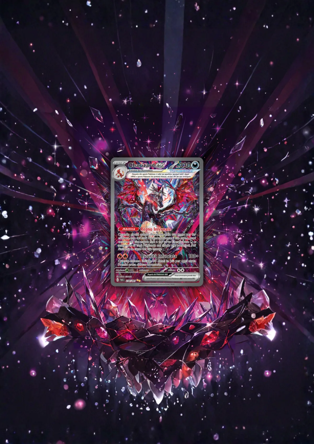 Extended art Charizard — Paldean Fates · Frame | CaliffoCustomTCG