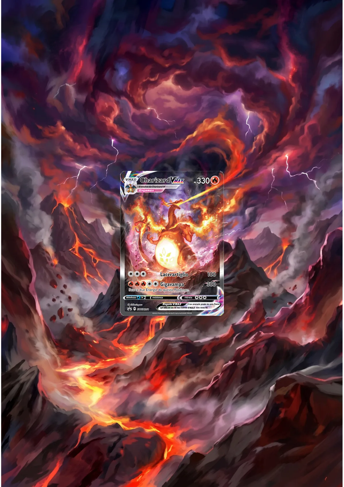 Charizard Vmax — Sword & Shield Promos framed extended art | CaliffoCustomTCG