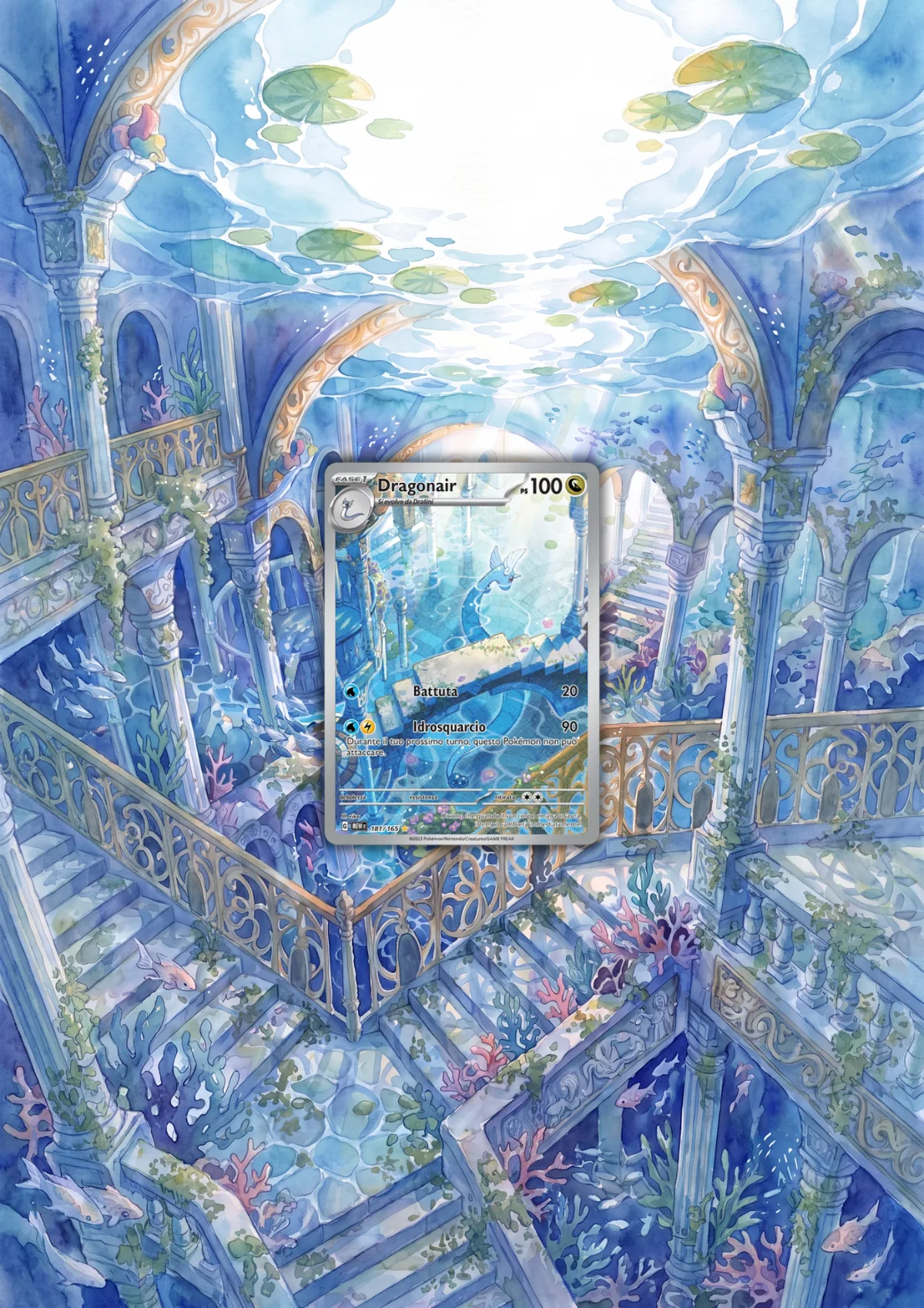 Extended art Dragonair — Pokemon 151 · Frame | CaliffoCustomTCG