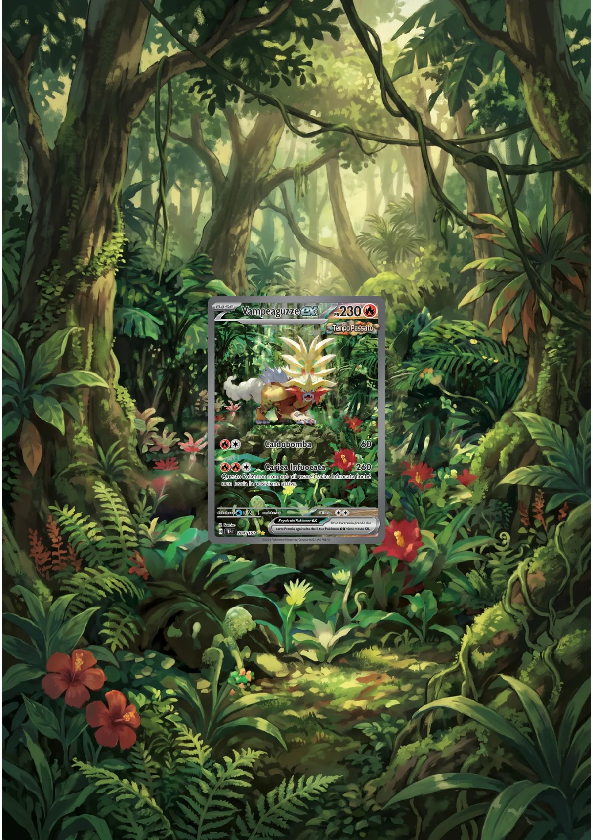 Extended art Entei Gouging Fire — Temporal Forces · Frame | CaliffoCustomTCG