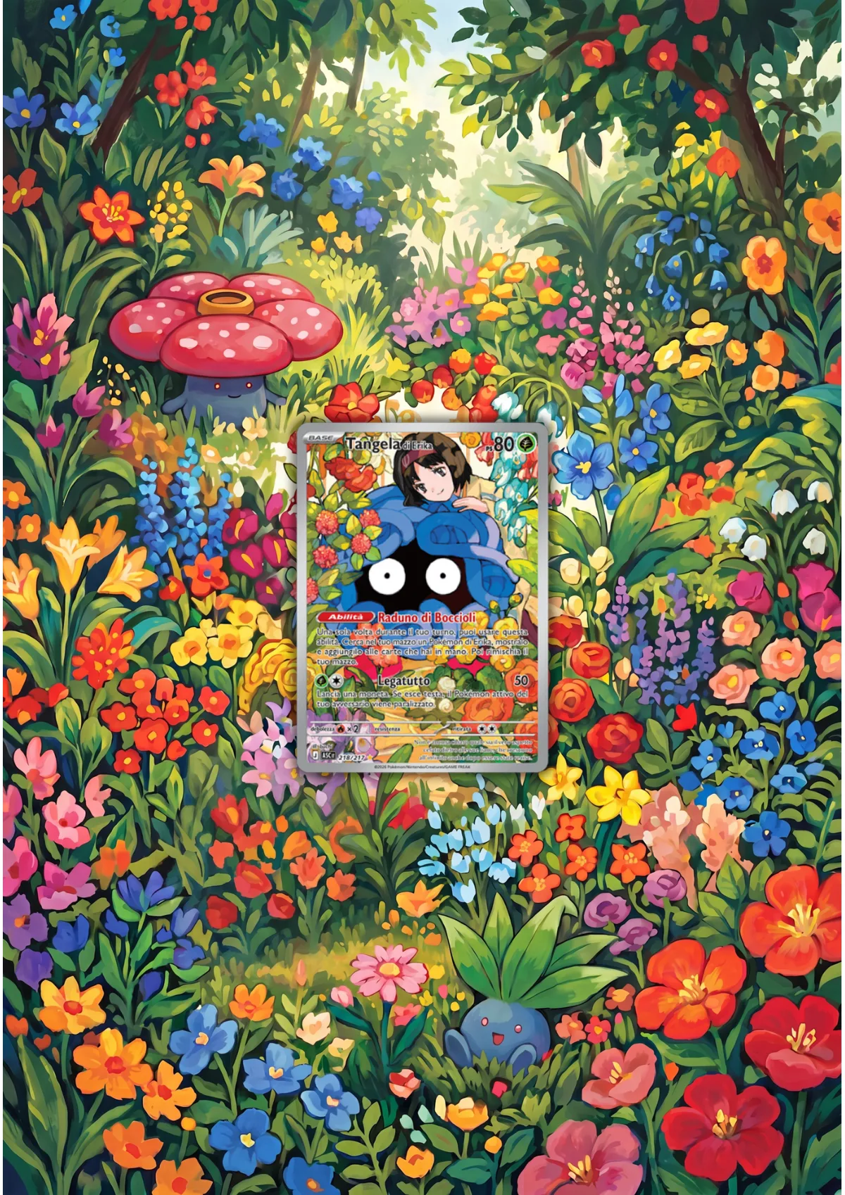 Extended art Erika's Tangela — Ascended Heroes · Frame | CaliffoCustomTCG