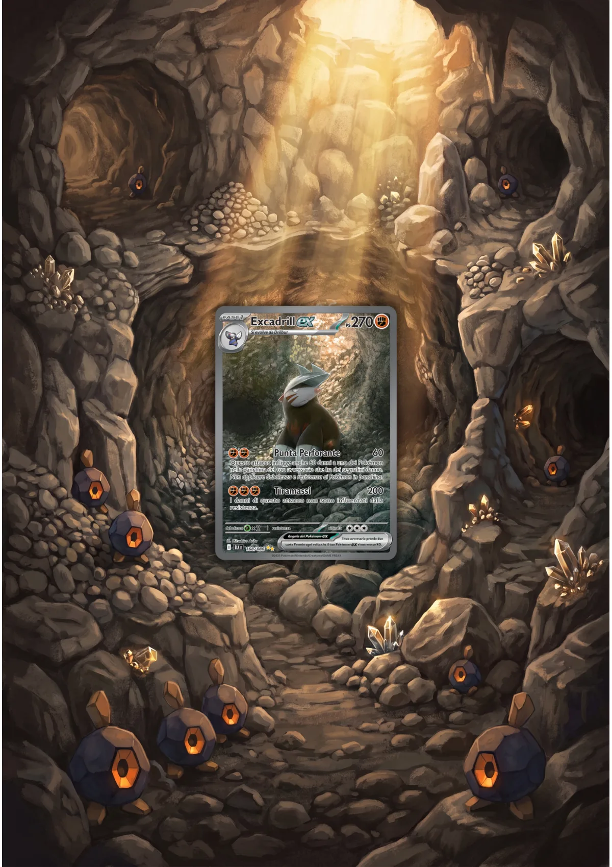 Extended art Excadrill — Black Bolt · Frame | CaliffoCustomTCG