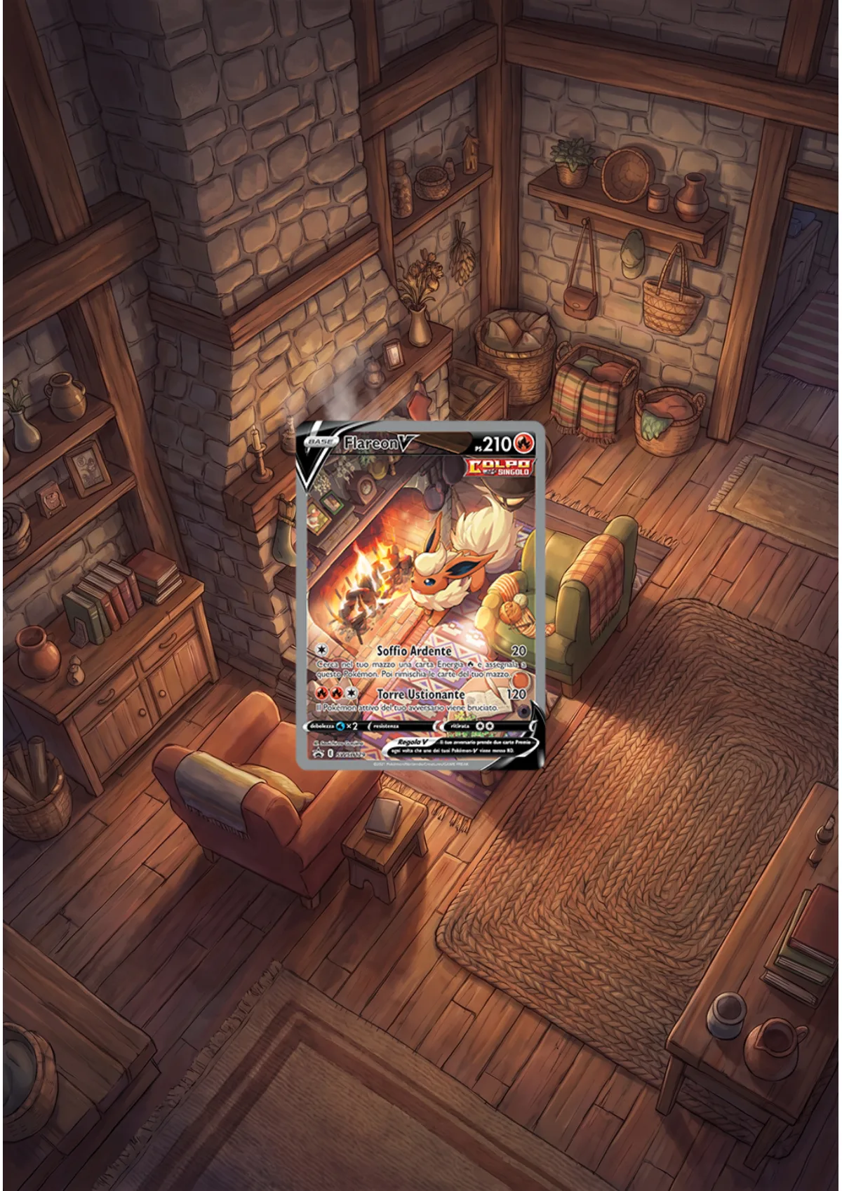 Extended art Flareon — Sword & Shield Promos · Frame | CaliffoCustomTCG