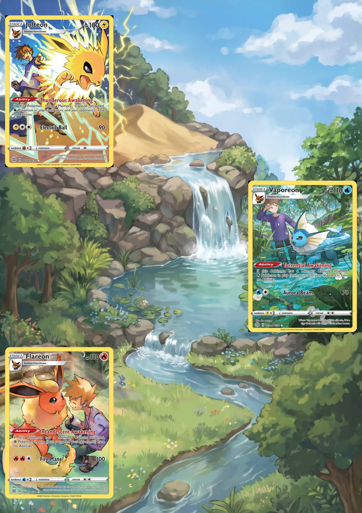 Extended art Eevolutions — Brilliant Stars · Frame | CaliffoCustomTCG