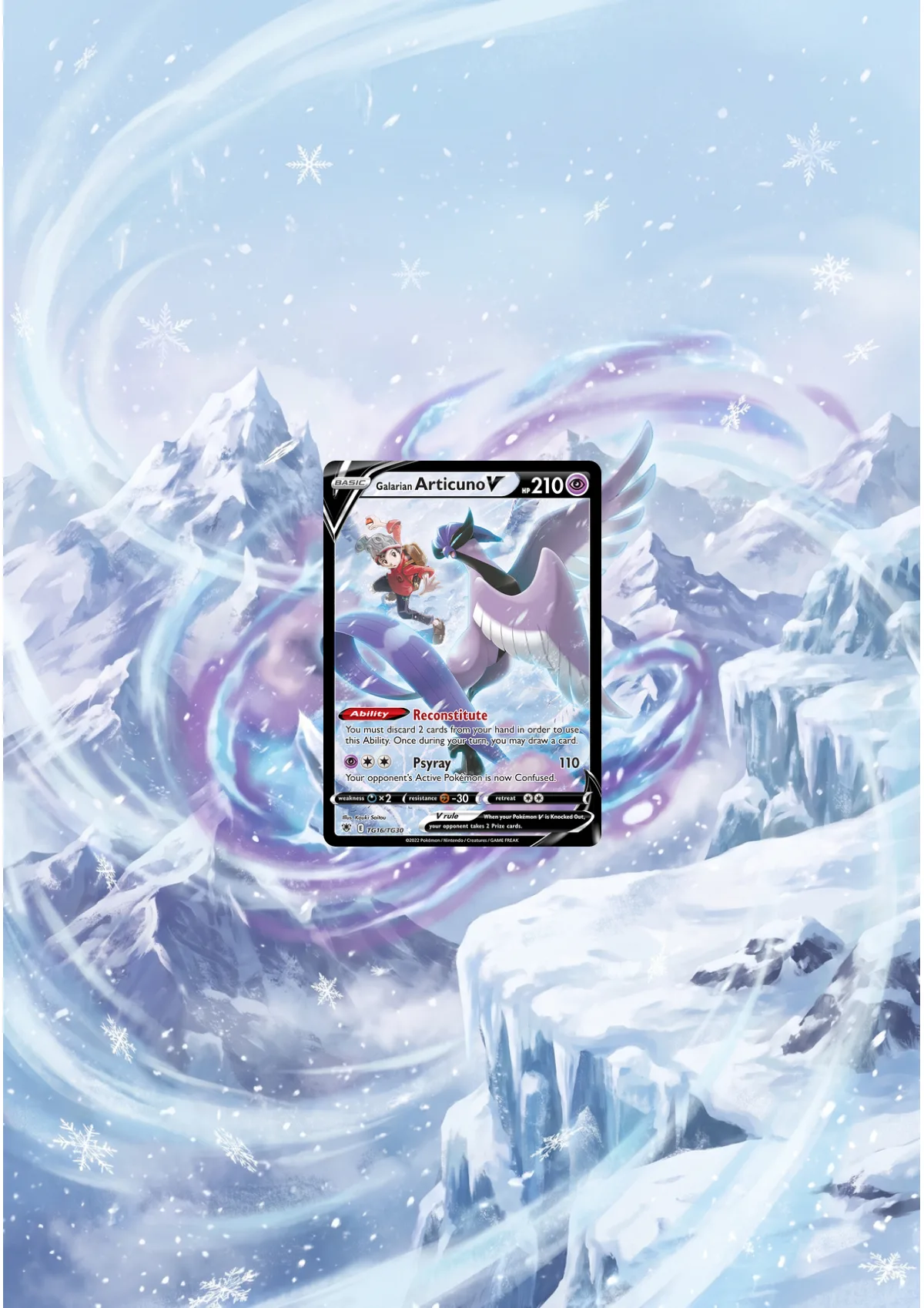 Extended art Galarian Articuno — Astral Radiance · Frame | CaliffoCustomTCG