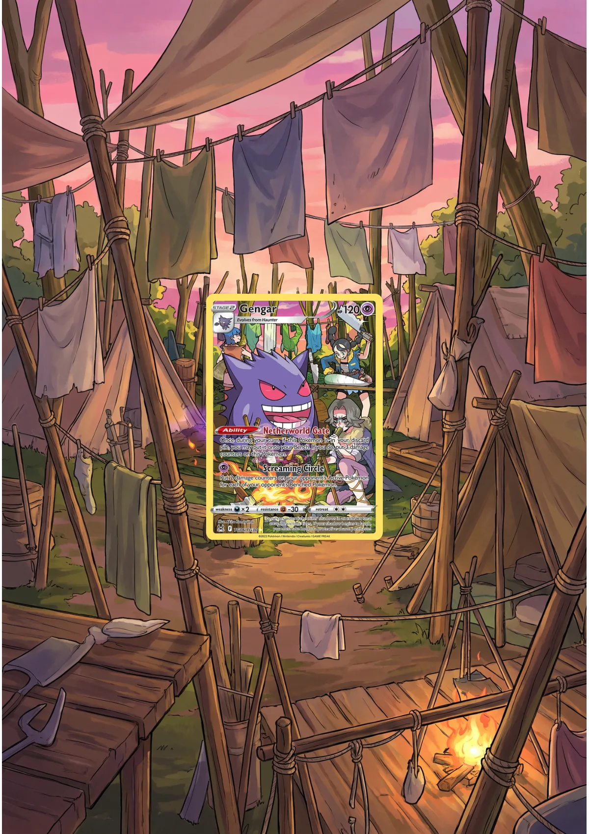 Extended art Gengar — Lost Origin · Frame | CaliffoCustomTCG