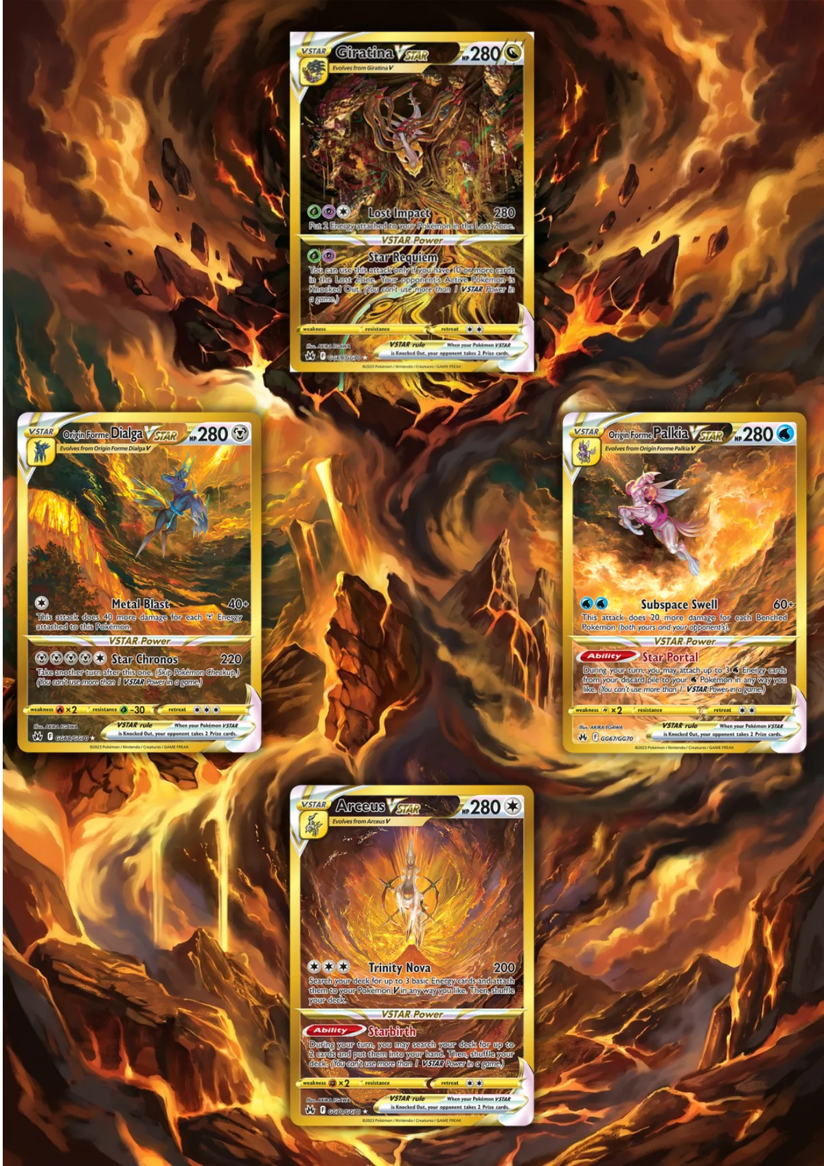 Extended art Gold Stars — Crown Zenith · Frame | CaliffoCustomTCG