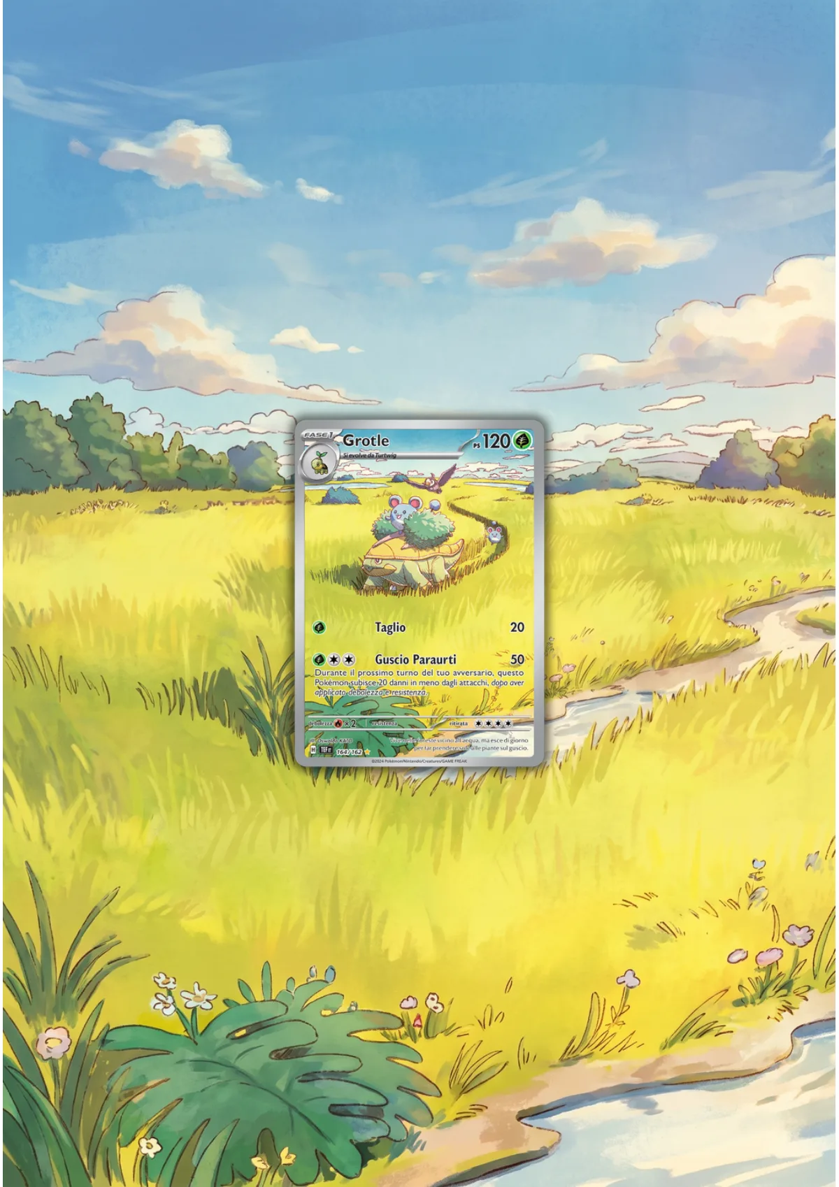 Extended art Grotle — Temporal Forces · Frame | CaliffoCustomTCG