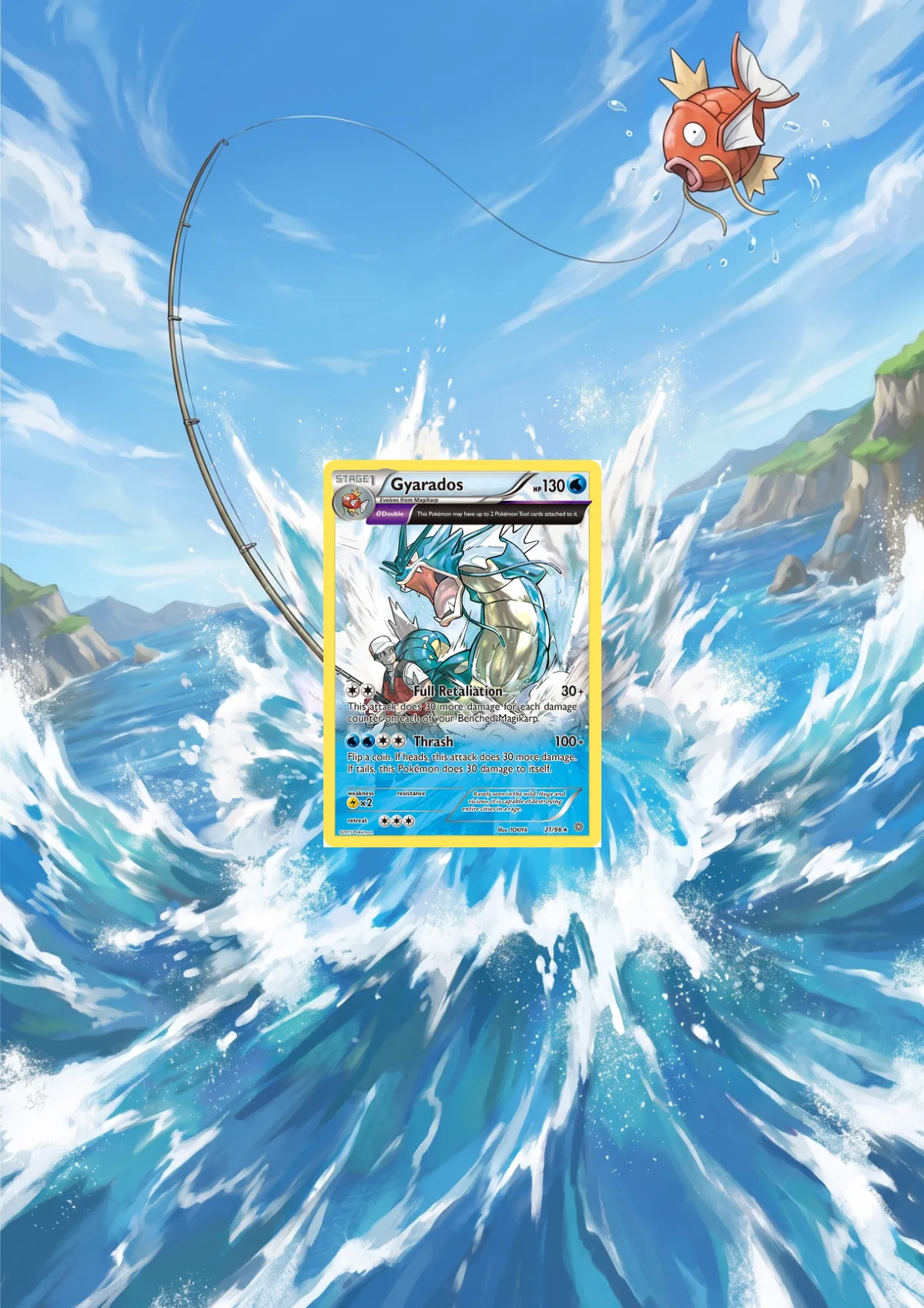 Extended art Gyarados — Ancient Origins · Frame | CaliffoCustomTCG