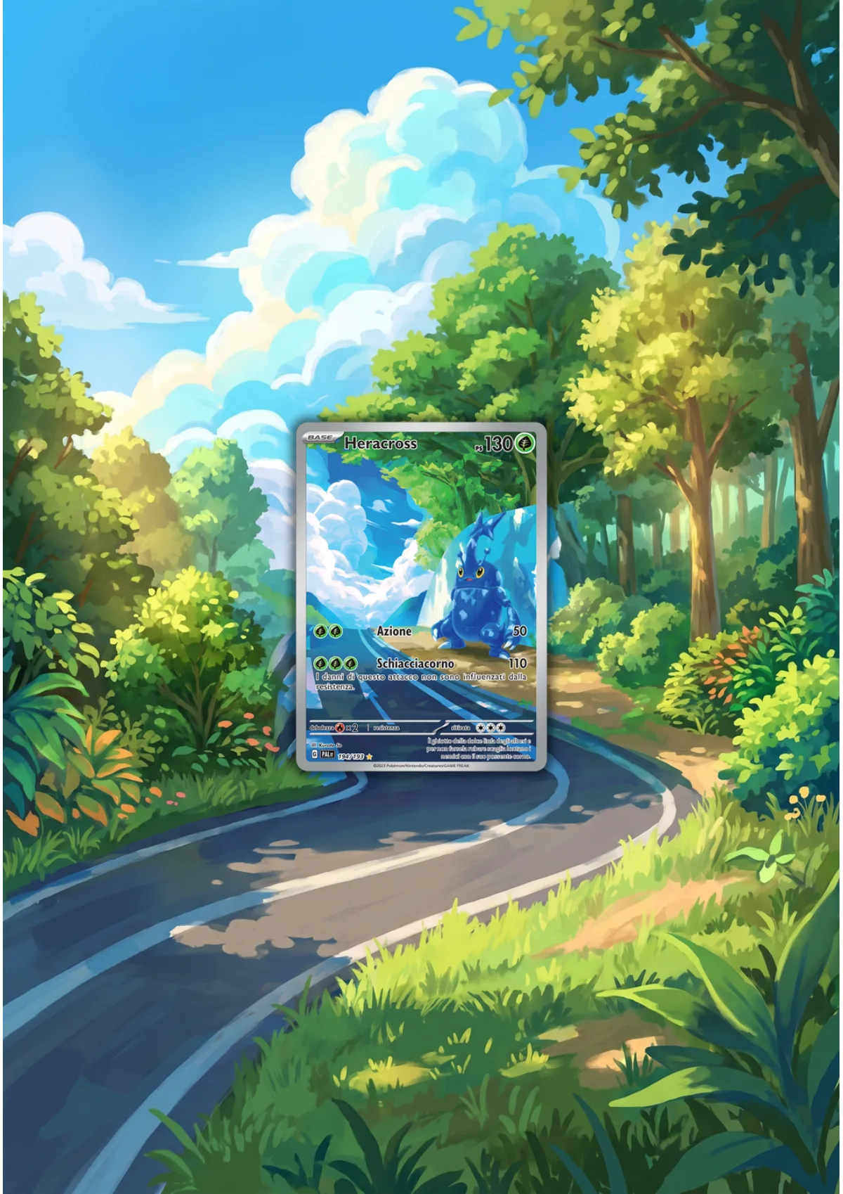 Extended art Heracross — Paldea Evolved · Frame | CaliffoCustomTCG