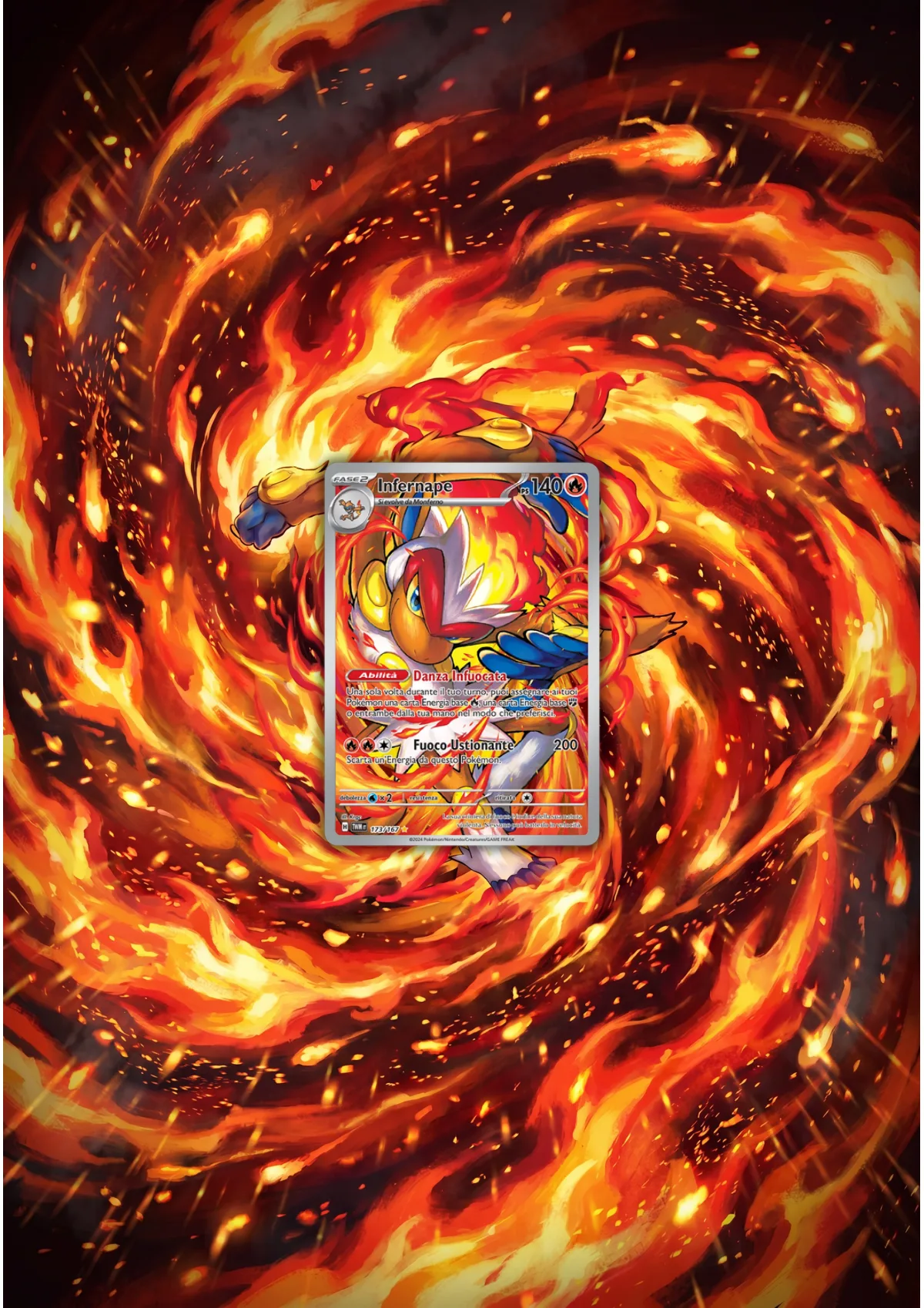 Extended art Infernape — Twilight Masquerade · Frame | CaliffoCustomTCG