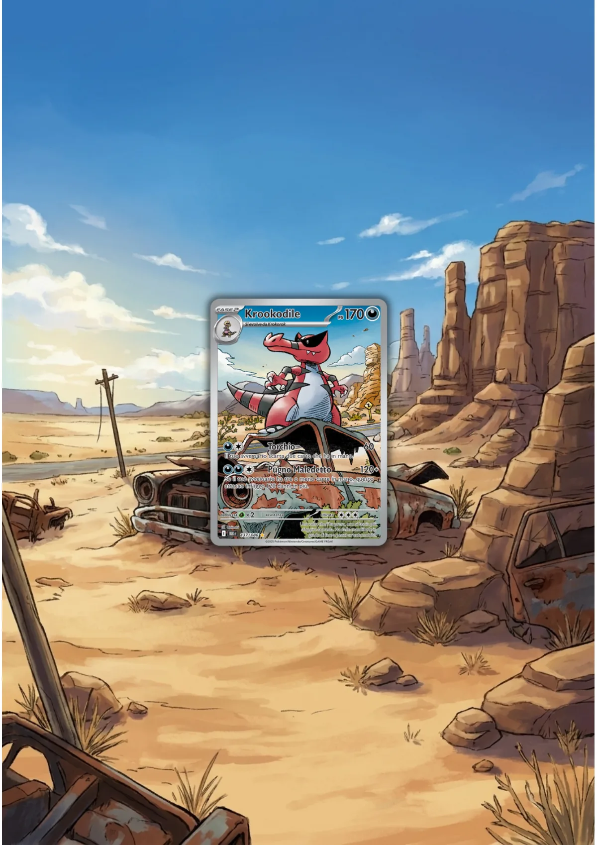 Extended art Krookodile — Black Bolt · Frame | CaliffoCustomTCG