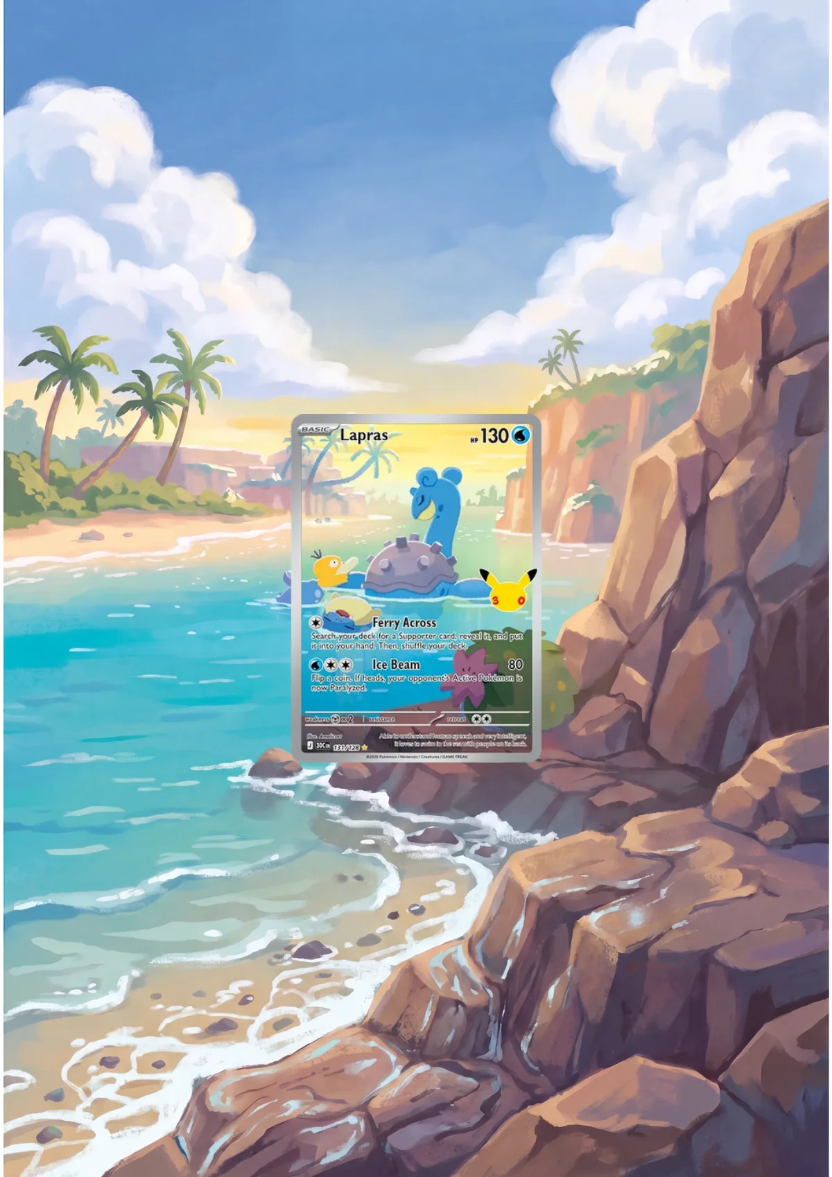 Extended art Lapras — 30th Anniversary · Frame | CaliffoCustomTCG