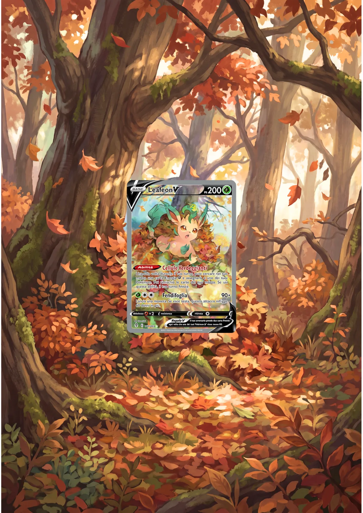 Extended art Leafeon — Evolving Skies · Frame | CaliffoCustomTCG
