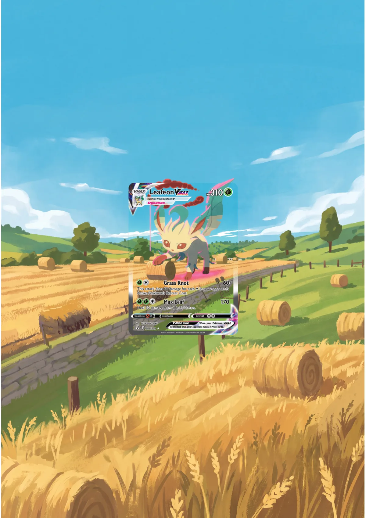 Extended art Leafeon — Evolving Skies · Frame | CaliffoCustomTCG