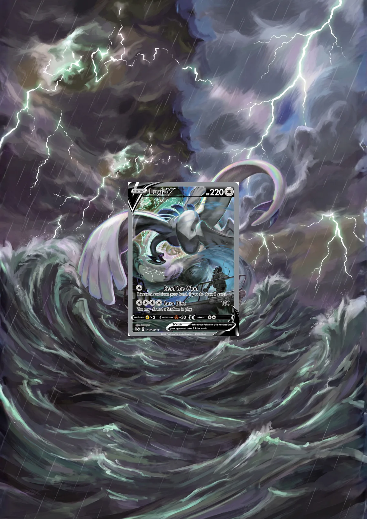 Extended art Lugia — Silver Tempest · Frame | CaliffoCustomTCG