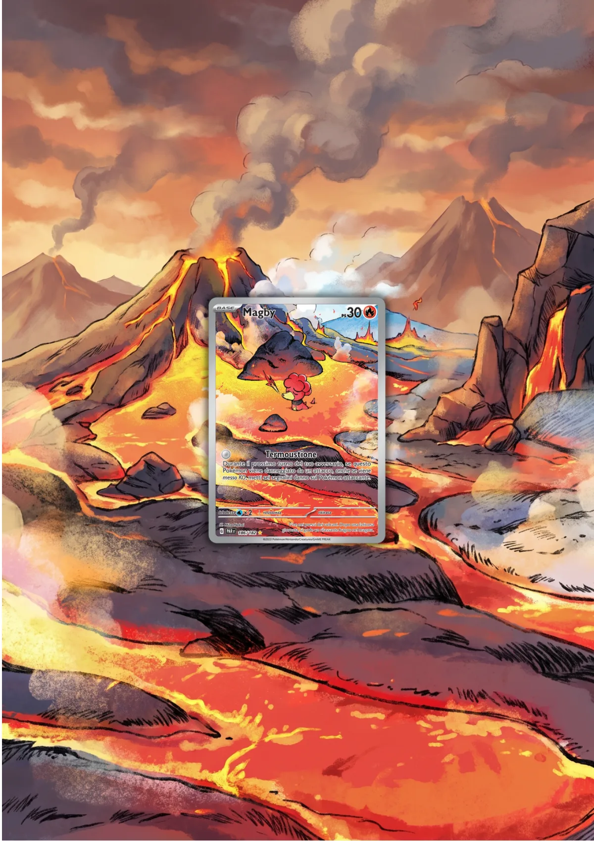 Extended art Magby — Paradox Rift · Frame | CaliffoCustomTCG