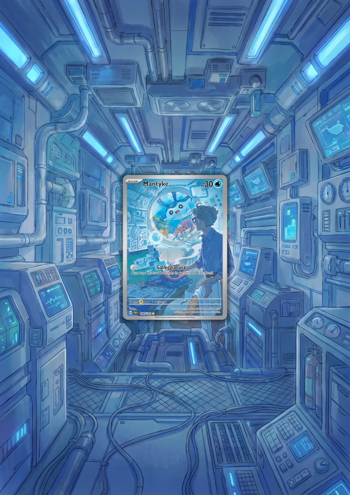 Extended art Mantyke — Paradox Rift · Frame | CaliffoCustomTCG