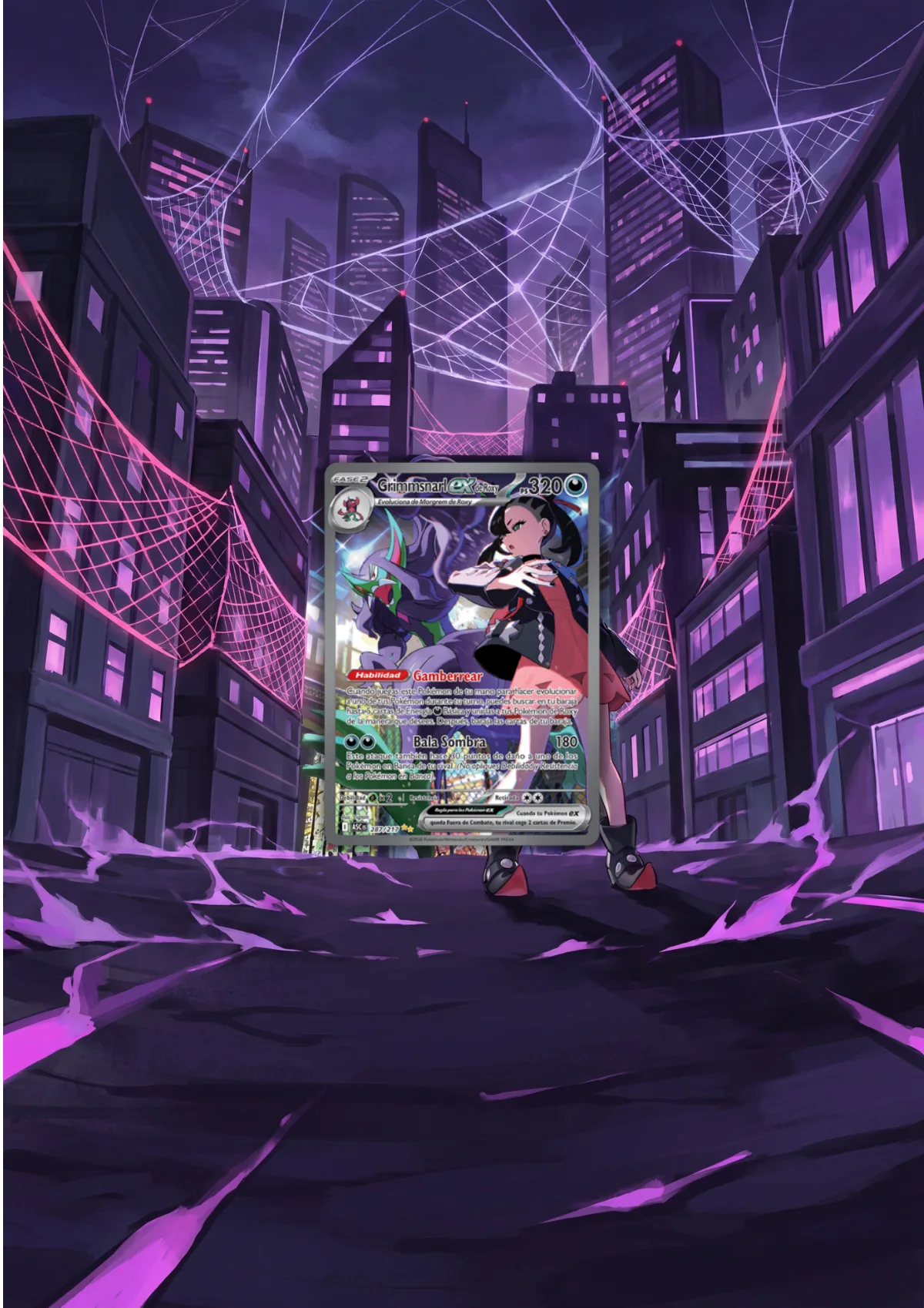 Extended art Marnie's Grimmsnarl — Ascended Heroes · Frame | CaliffoCustomTCG