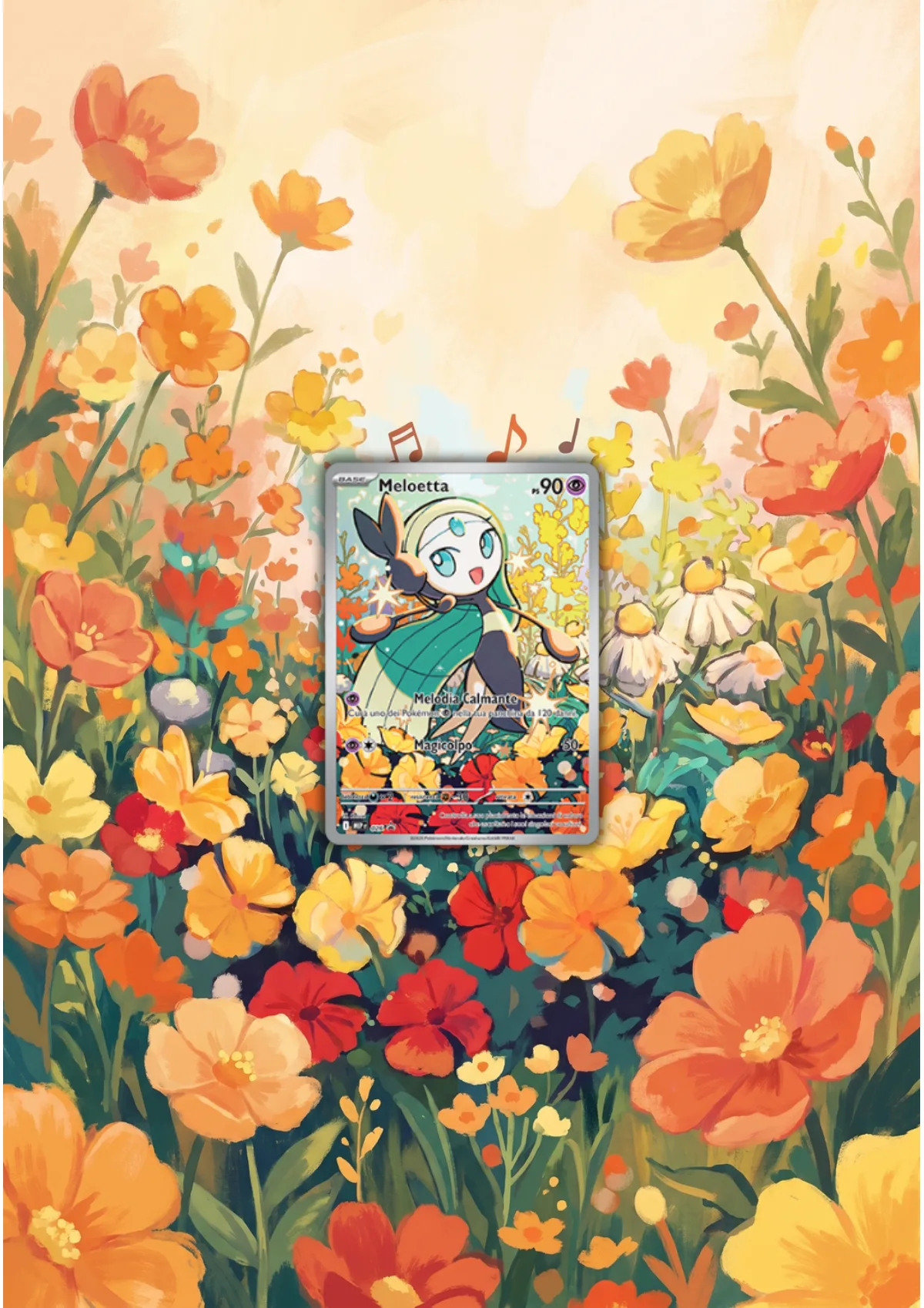 Extended art Meloetta — Mega Evolution Promos · Frame | CaliffoCustomTCG