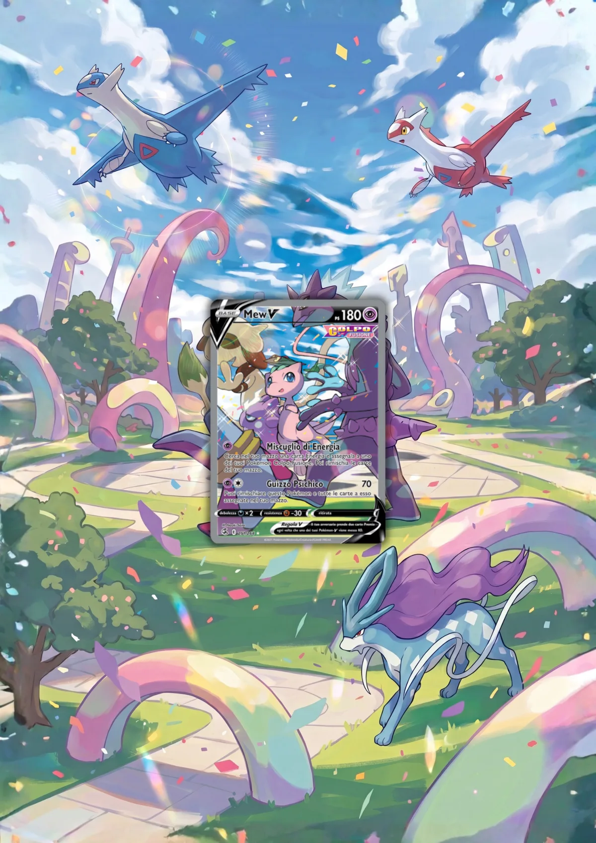 Extended art Mew — Fusion Strike · Frame | CaliffoCustomTCG