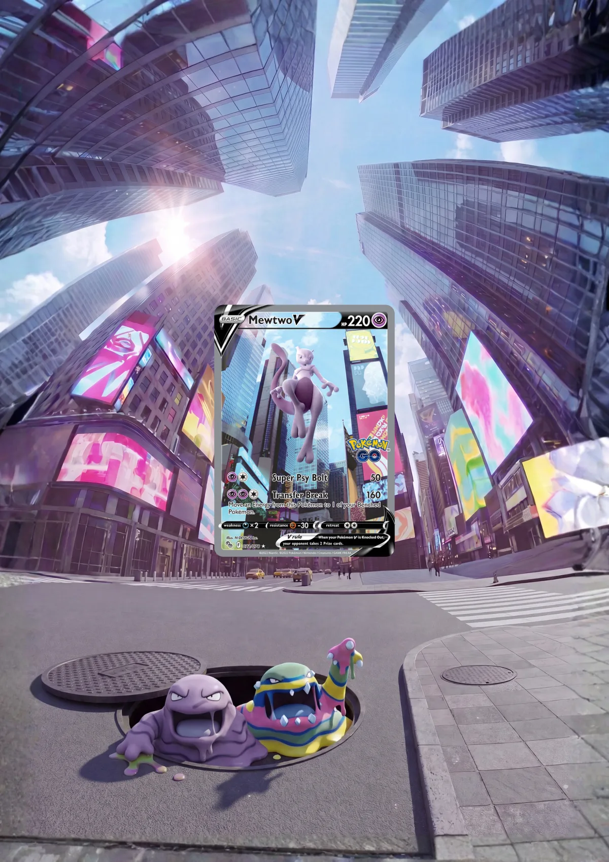 Extended art Mewtwo — Pokemon GO · Frame | CaliffoCustomTCG