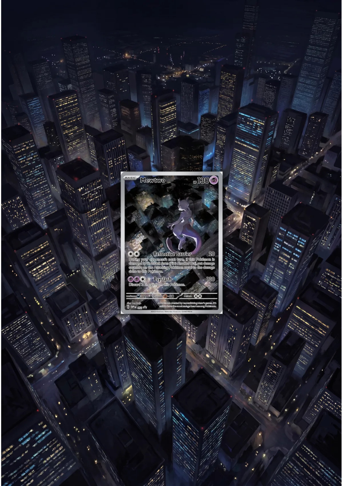 Extended art Mewtwo — Pokemon 151 · Frame | CaliffoCustomTCG