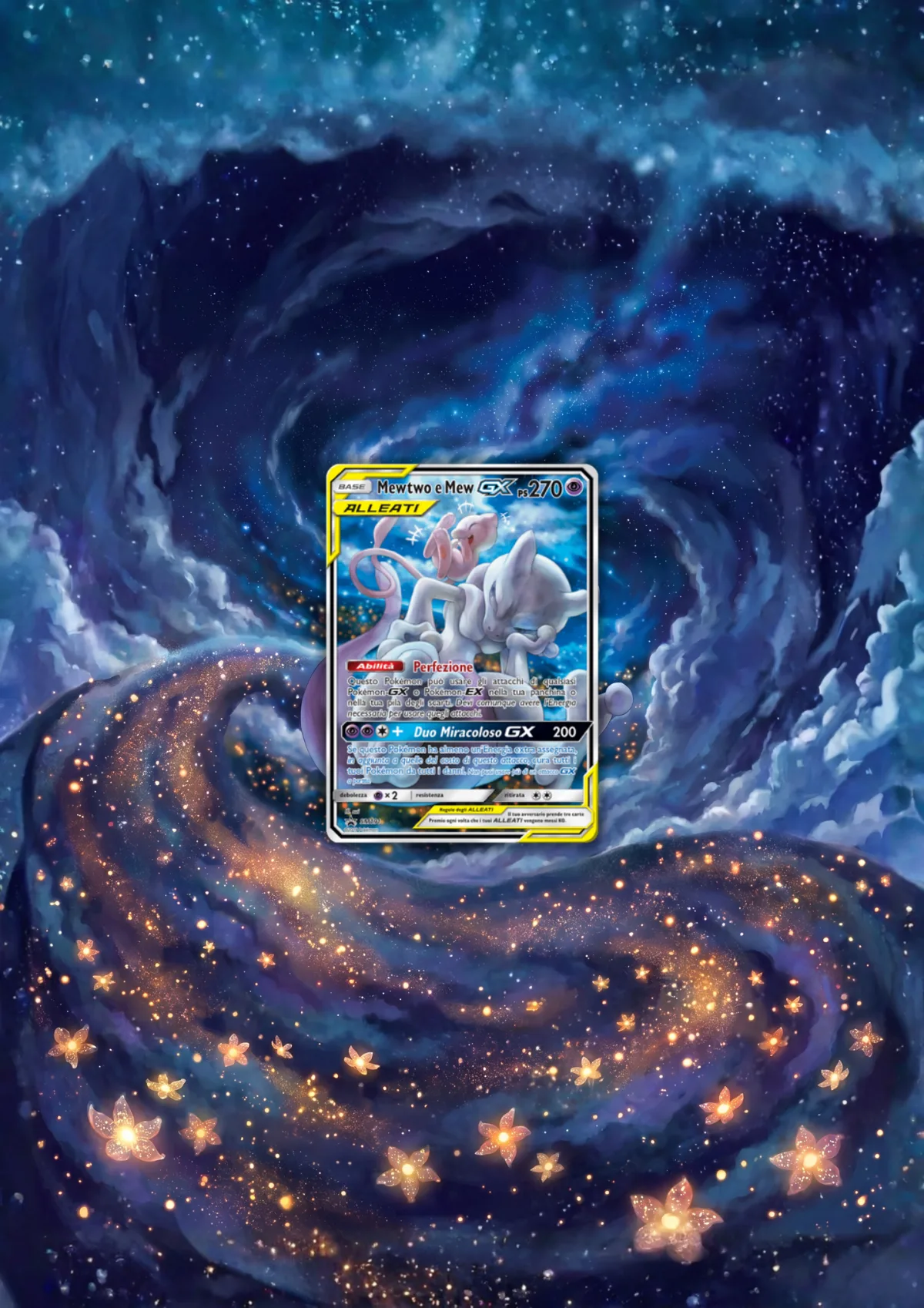 Extended art Mewtwo & Mew — Sun & Moon · Frame | CaliffoCustomTCG