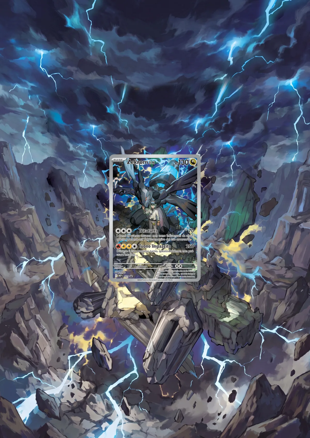 Extended art N's Zekrom — Mega Evolution Promos · Frame | CaliffoCustomTCG