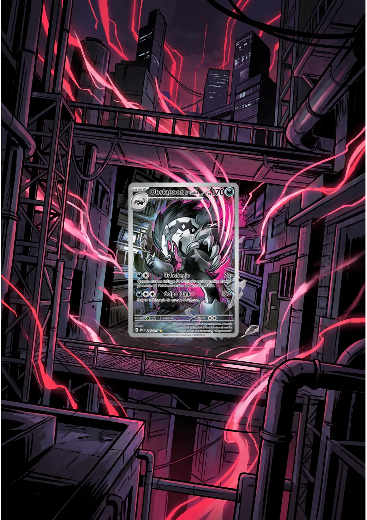 Extended art Galarian Obstagoon — Ascended Heroes · Frame | CaliffoCustomTCG