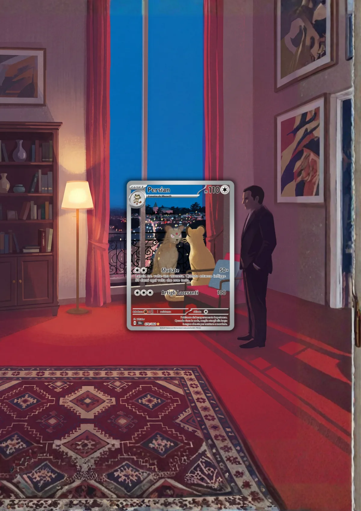 Extended art Persian — Shrouded Fable · Frame | CaliffoCustomTCG