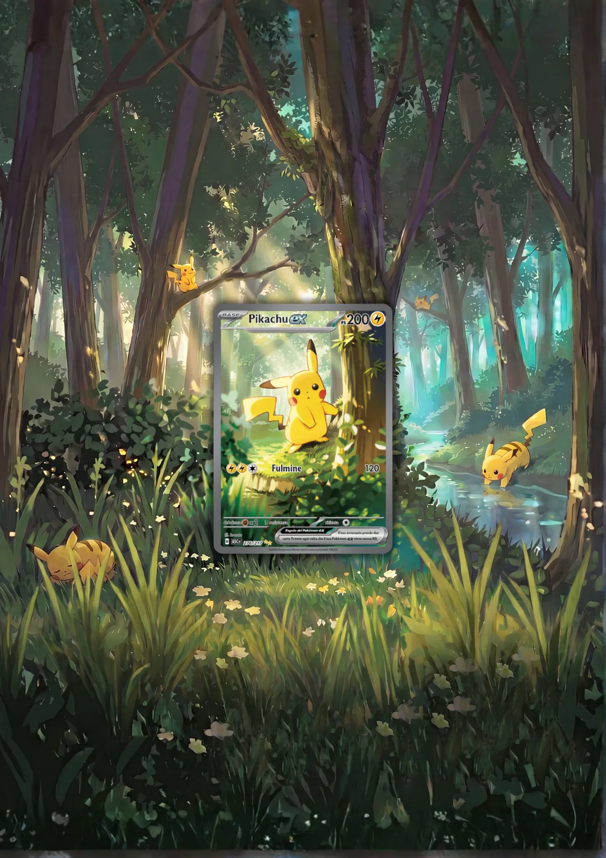 Extended art Pikachu — Ascended Heroes · Frame | CaliffoCustomTCG