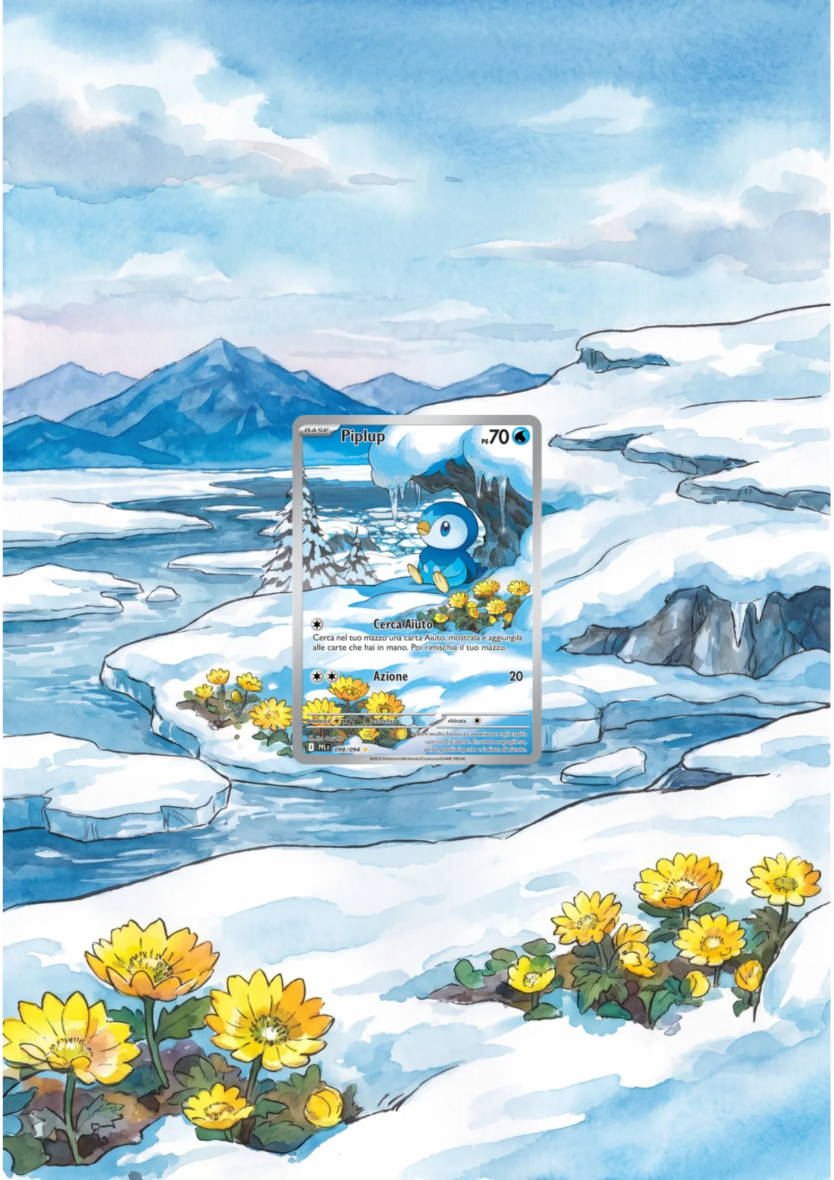 Extended art Piplup — Phantasmal Flames · Frame | CaliffoCustomTCG